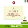 eco-biglietto auguri di natale piantabile in carta ecologica green