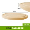 Misure tagliere tondo 30 cm in legno con frase per idea regalo di cucina