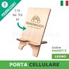 Porta cellulare in legno personalizzabile per idea regalo gadget