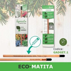 Eco-matita sprout piantabile da personalizzare come idea regalo natale