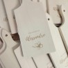 Kit tagliere di legno per bomboniera da personalizzare