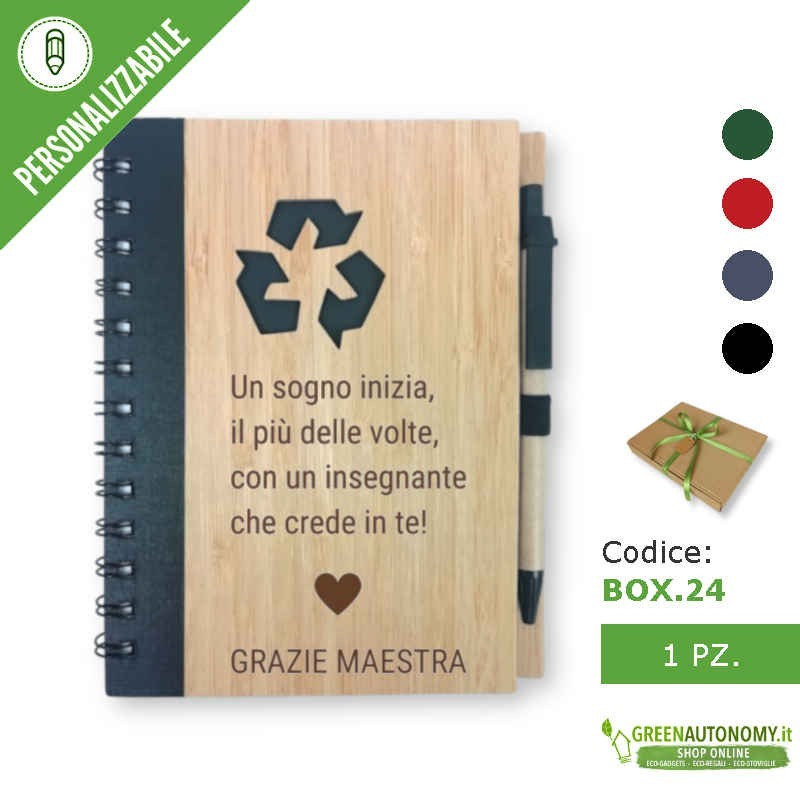 Box regalo personalizzabile idea regalo per maestre fine anno scolastico