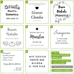 grafica per idea regalo maestre pianta grassa in vaso di legno personalizzabile