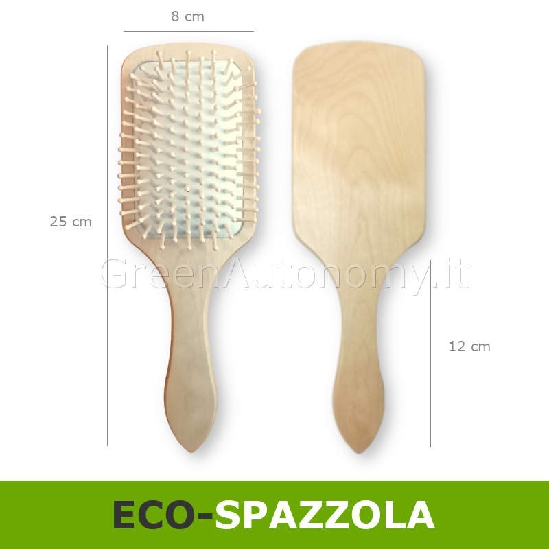 dimensioni spazzola di legno per capelli personalizzata