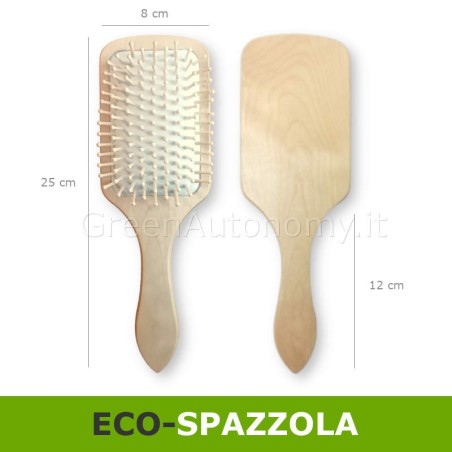 dimensioni spazzola di legno per capelli personalizzata