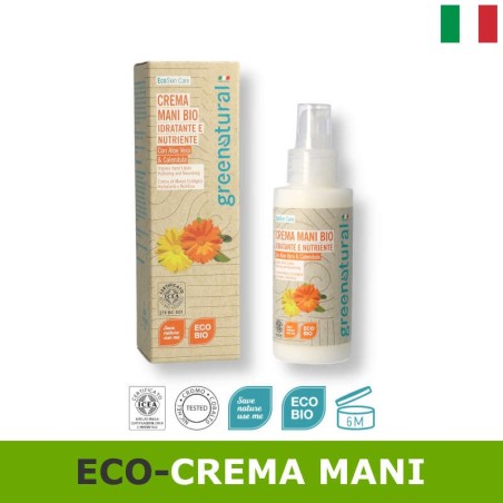 Crema mani bio idratante e nutriente aloe vera e calendula