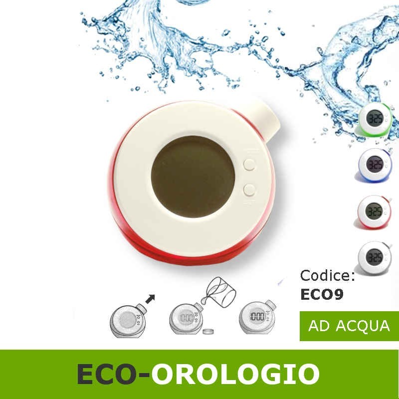 Orologio ad acqua idea regalo originale ecologica innovativa