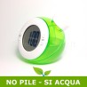 Orologio sveglia alimentato ad acqua green