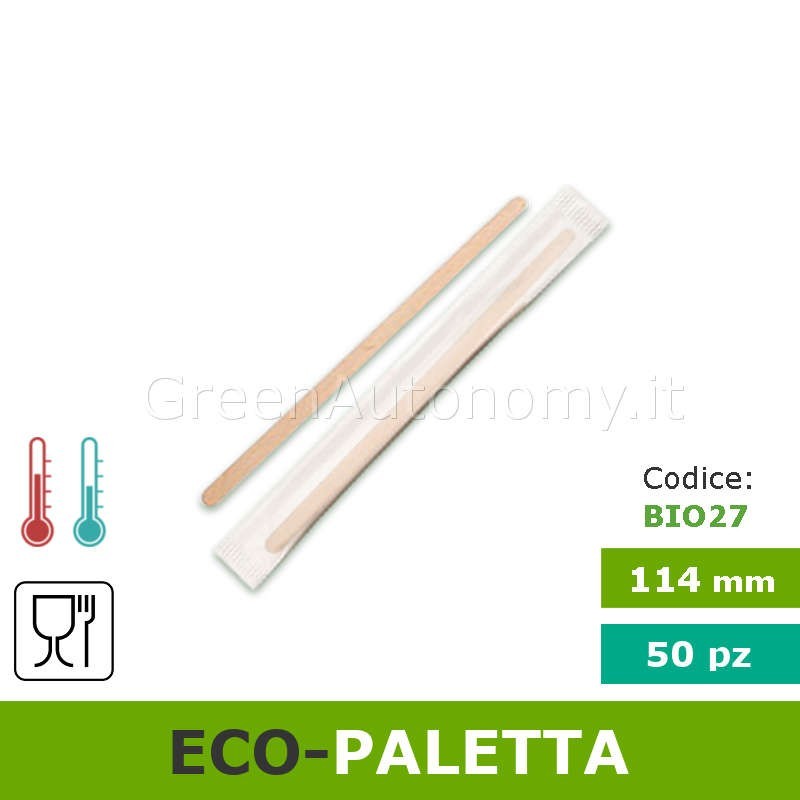 Eco-paletta in legno da caffè biodegradabile compostabile