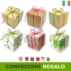 Confezione regalo per cubi da piantare soluzione ecologica per bomboniere-regali