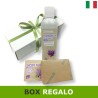 Box regalo con bagnodoccia e sapone lavanda. Cofanetto regalo per lei lui