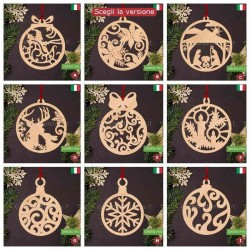 Addobbi-decorazioni albero in busta rossa per regalo di Natale low cost economico