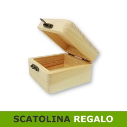 Scatolina di legno portaconfetti, portagioie per regali e bomboniere
