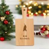 Tagliere personalizzato con gnomo regalo originale di natale per lei-lui