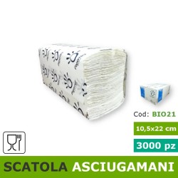 Scatola asciugamani-salviette di carta per dispenser bagno-cucina