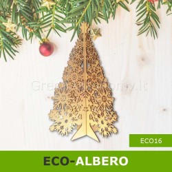 Albero di Natale ecologico in legno per scrivania ufficio, casa, negozio