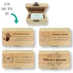 Bulboniera baule bomboniera da personalizzare per battesimo-comunione-cresima-laurea-matrimonio